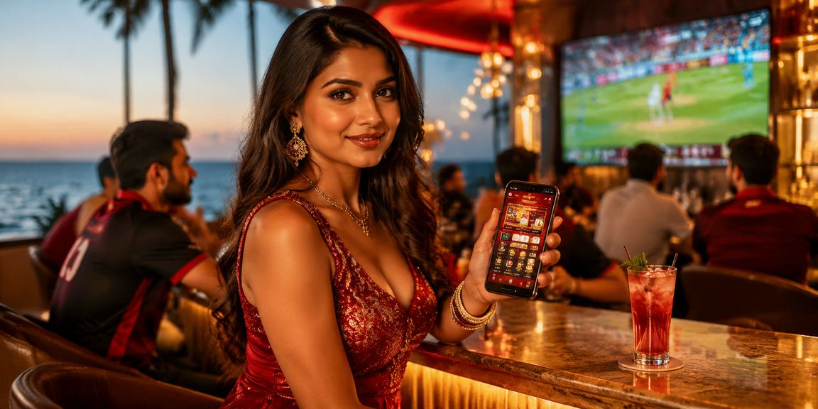 Excited players enjoying lottery draws in a lively Indian market
